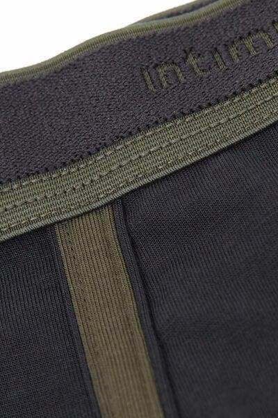 Black Elastic Boxer Shorts, , large image number 4