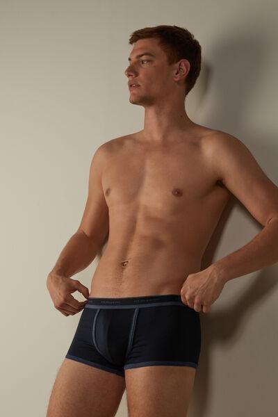 Blue Superior Cotton Boxers, , large image number 1