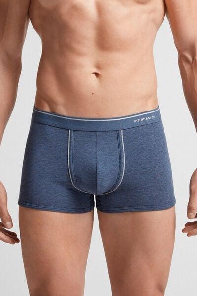 Blue Superior Cotton Boxersextra-Fine, Denim Blue Blend/light Grey Blend, large image number 0