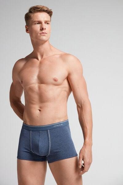 Blue Superior Cotton Boxersextra-Fine, Denim Blue Blend/light Grey Blend, large image number 1