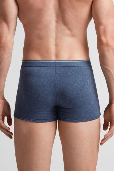 Blue Superior Cotton Boxersextra-Fine, Denim Blue Blend/light Grey Blend, large image number 3