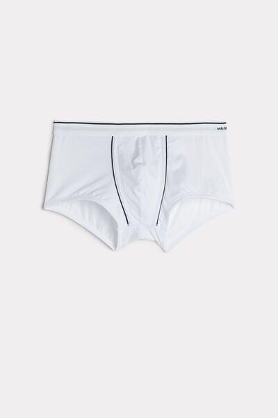 White Superior Cotton Boxers, White/blue, large image number 2