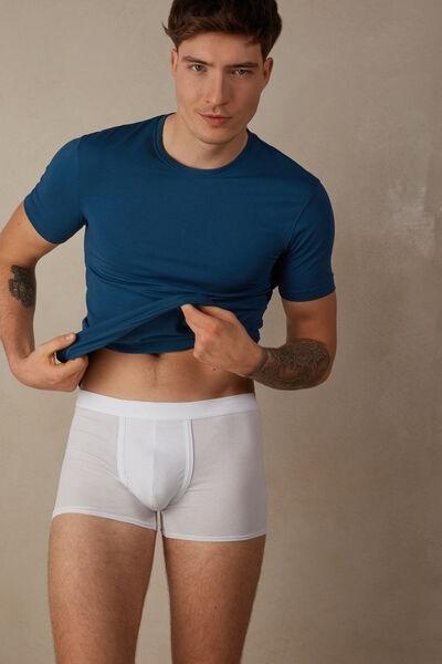 White Fresh Cotton Boxers, , large image number 1