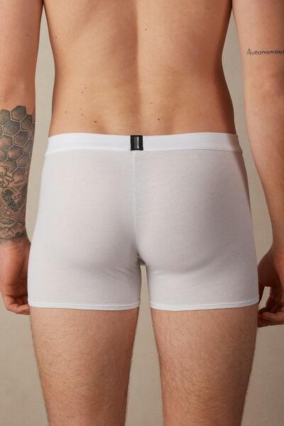 White Fresh Cotton Boxers, , large image number 2
