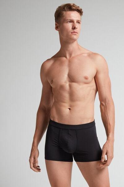 Black Fresh Cotton Boxers, , large image number 1