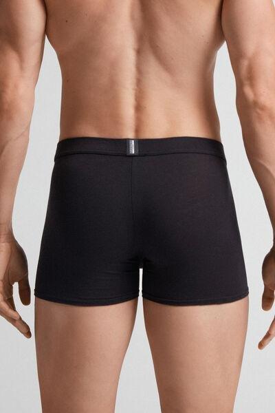 Black Fresh Cotton Boxers, , large image number 2
