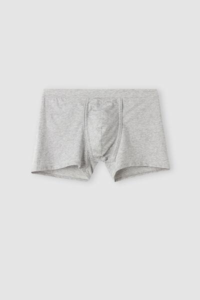 Grey Fresh Cotton Boxers, Light Grey Blend, large image number 5