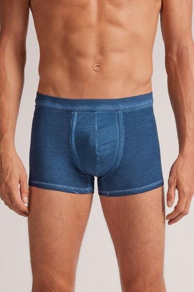 Dark Denim Washed Boxer Briefs, , large image number 0