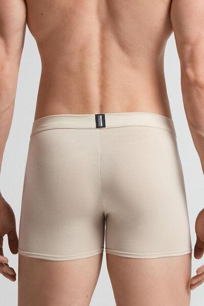 Beige Fresh Cotton Boxers, , large image number 3