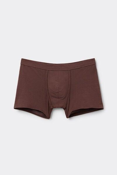 Brown Plain Boxer Briefs, , large image number 1