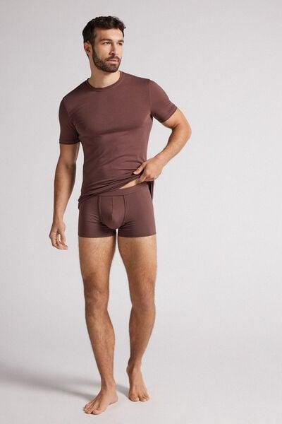 Brown Plain Boxer Briefs, , large image number 2