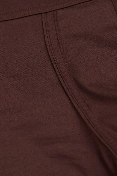 Brown Plain Boxer Briefs, , large image number 4