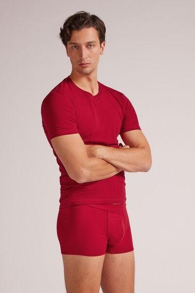 Red Natural Fresh Cotton Boxer Briefs, , large image number 1