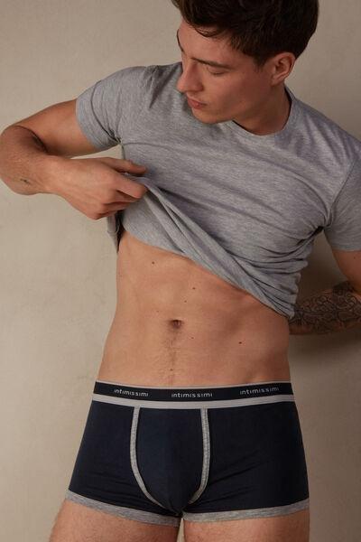 Blue Fresh Cotton Boxers, , large image number 1