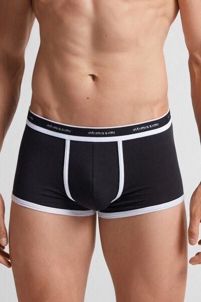Black Fresh Cotton Boxers, B601_661I, large image number 0