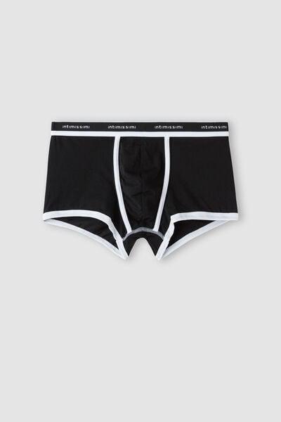 Black Fresh Cotton Boxers, B601_661I, large image number 2