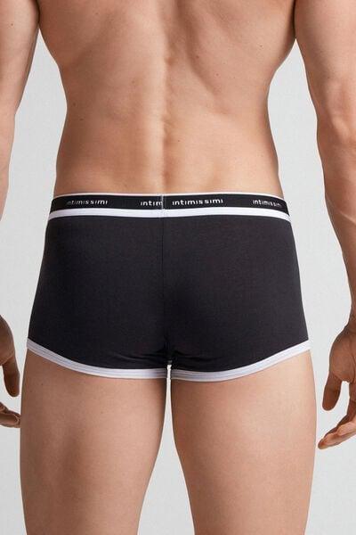 Black Fresh Cotton Boxers, B601_661I, large image number 3