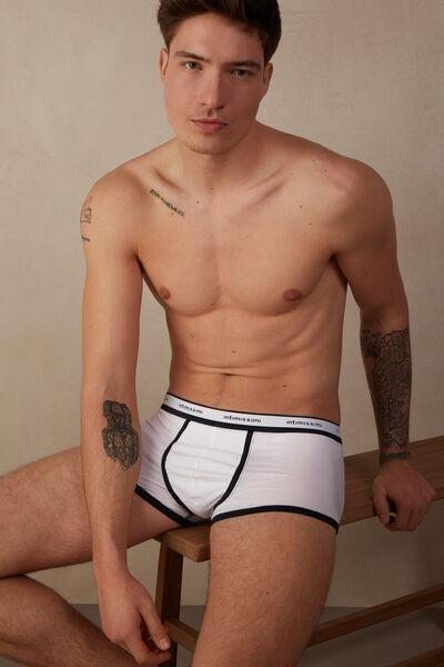 White Fresh Cotton Boxers, , large image number 1