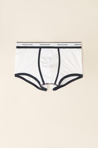 White Fresh Cotton Boxers, , large image number 2
