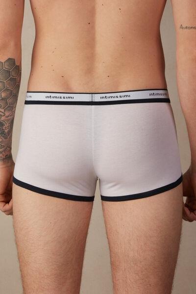 White Fresh Cotton Boxers, , large image number 3