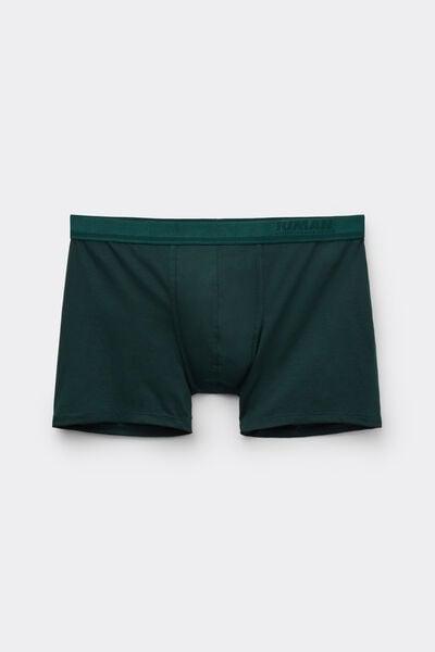 Green Mercerised Cotton Boxers, B601_132J, large image number 2