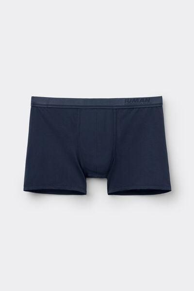 Navy Mercerised Cotton Boxers, B601_490J, large image number 2
