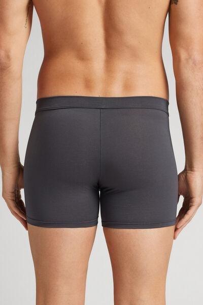 Grey Premium Cotton Boxers, , large image number 3