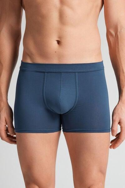 Blue Stretch Premium Cotton Boxers, B601_886J, large image number 0