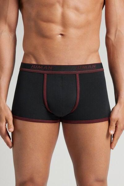 Black Embroidered Superior Cotton Boxers, B601_025K, large image number 0