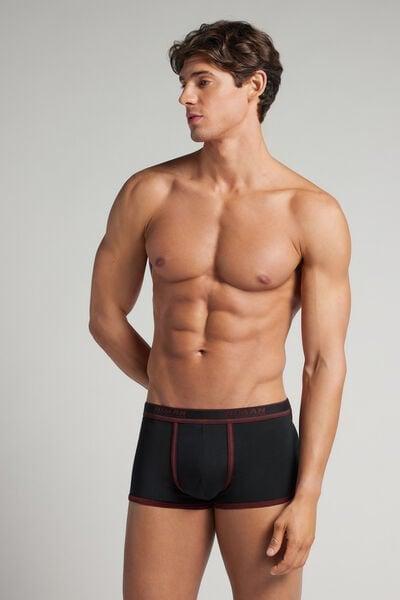 Black Embroidered Superior Cotton Boxers, B601_025K, large image number 1