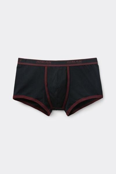 Black Embroidered Superior Cotton Boxers, B601_025K, large image number 2