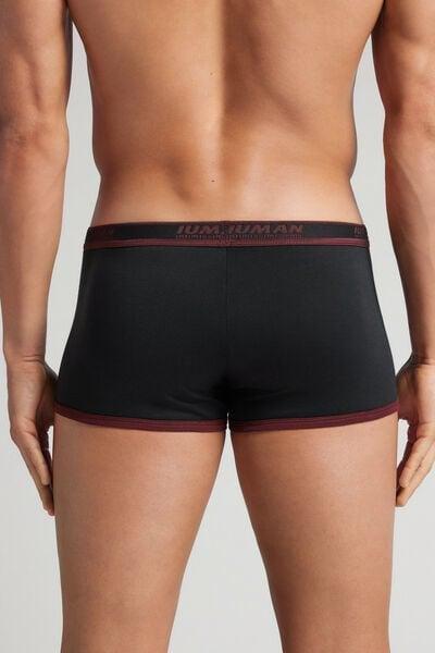 Black Embroidered Superior Cotton Boxers, B601_025K, large image number 3