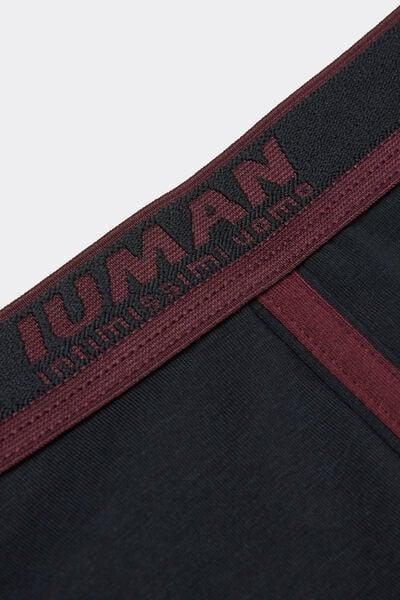 Black Embroidered Superior Cotton Boxers, B601_025K, large image number 4