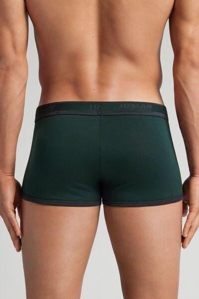 Green Embroidered Superior Cotton Boxers, B601_026K, large image number 3