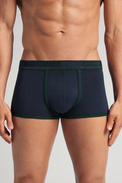 Blue Embroidered Superior Cotton Boxers, B601_027K, large image number 0