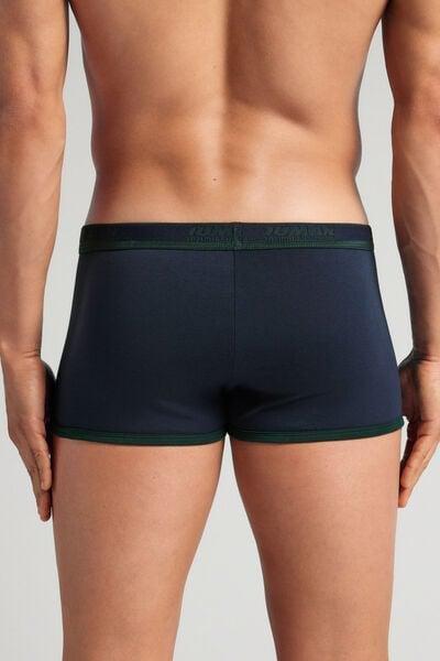 Blue Embroidered Superior Cotton Boxers, B601_027K, large image number 3