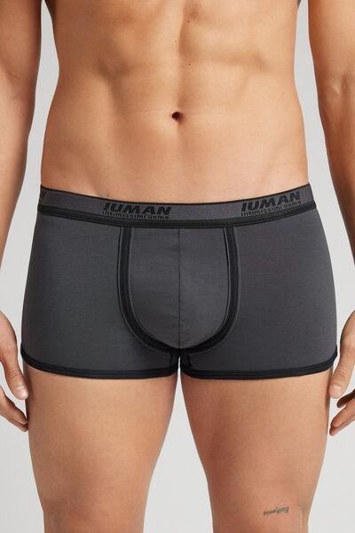 Grey Superior Cotton Boxers, B601_708J, large image number 0