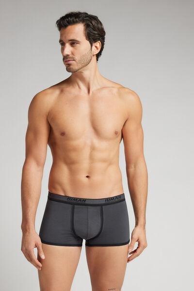 Grey Superior Cotton Boxers, B601_708J, large image number 1