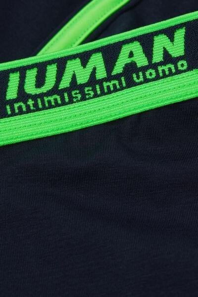 Blu Intenso/verde Fluo  Block Boxer Briefs, B601_891J, large image number 4
