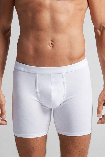 White Long Stretch Boxers, White, large image number 0