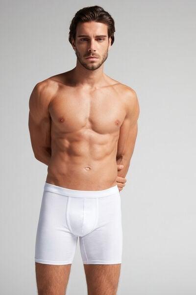 White Long Stretch Boxers, White, large image number 1
