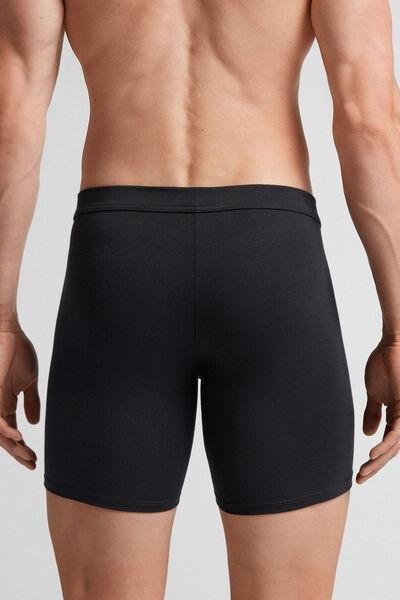 Black Long Stretch Boxers, , large image number 3