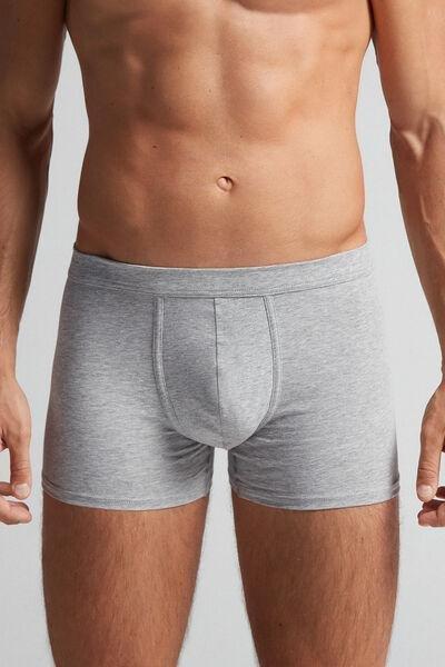 Grey Superior Cotton Boxers, Light Grey Blend, large image number 0