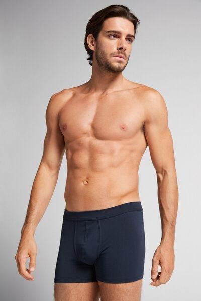 Blue Superior Cotton Boxers, , large image number 1