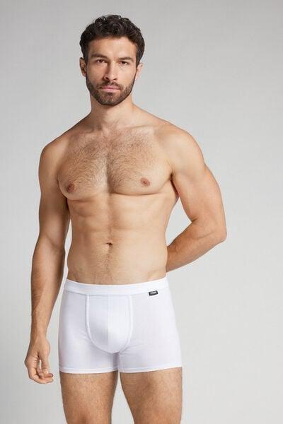 White Superior Cotton Boxers, White, large image number 1