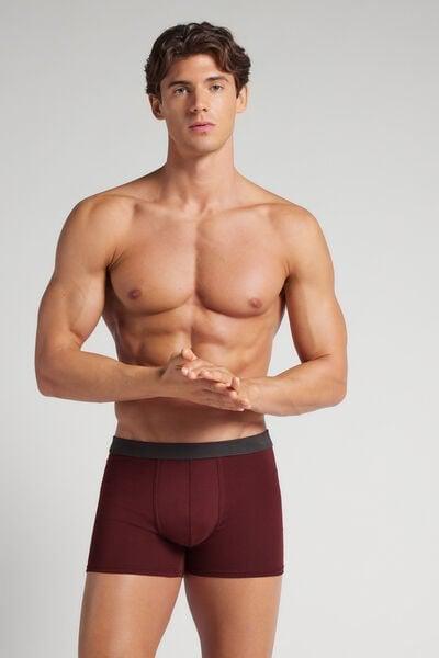 Burgundy The Indestructible Elasticated Cotton Boxers, B601_024K, medium