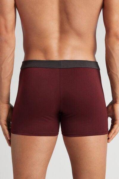 Burgundy The Indestructible Elasticated Cotton Boxers, B601_024K, large image number 3