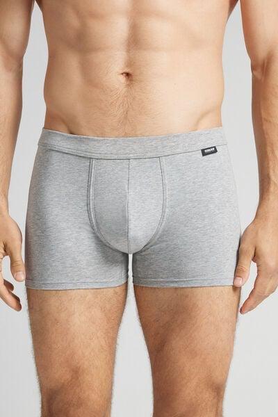 Grey Superior Cotton Boxers, Light Grey Blend, large image number 0