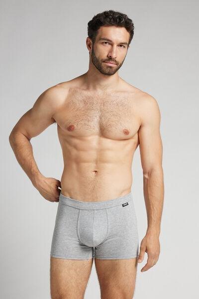 Grey Superior Cotton Boxers, Light Grey Blend, large image number 1