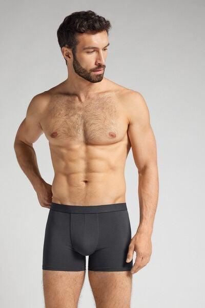 Grey Elasticated Waistband Boxers, B601_4712, large image number 1